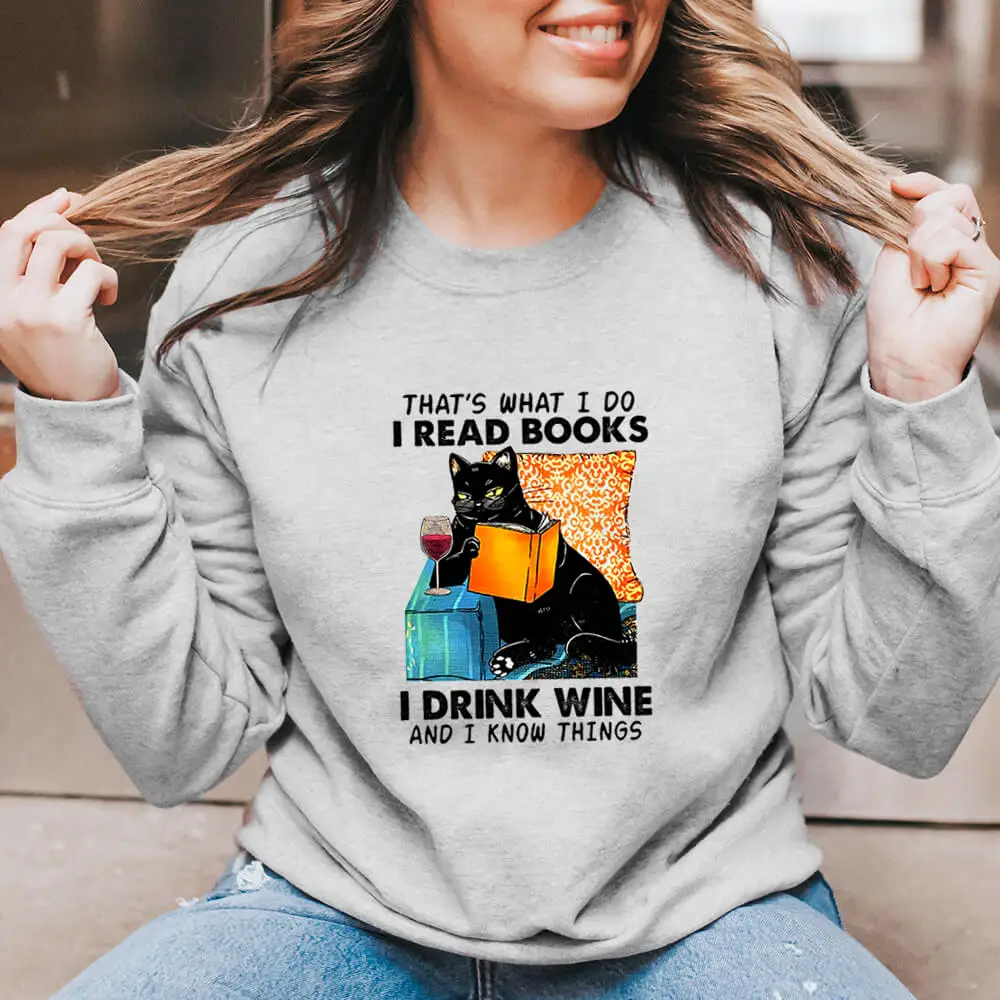 Женский свитшот из 100% хлопка с принтом я делаю весенний и осенний пуловер