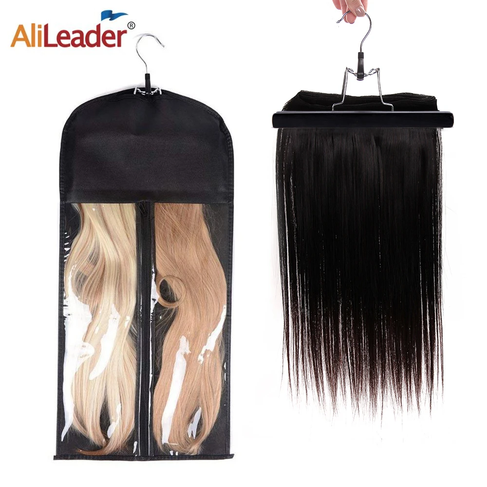 Alileader Cheap 4 Colors Portable Wig Bag With Hanger Wig Storage Bags Pack  Holder For Virgin Hair Weft Clip In Hair Extension - Wig Stands - AliExpress