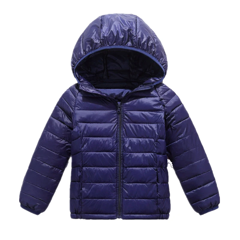 Peacock Blue Детский пуховик; зимняя одежда; куртка для девочек; Верхняя одежда для маленьких мальчиков; Подростковые куртки с капюшоном; детские зимние пальто - Color: Peacock Blue