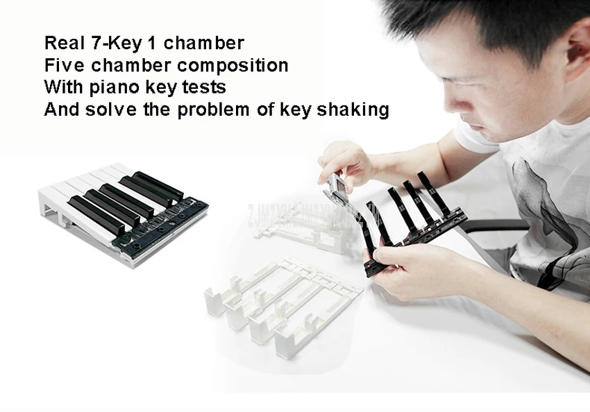 Дети 61 Ключ многофункциональная электрическая клавиатура пианино игрушка с микрофоном музыкальный инструмент развивающий, образовательный игрушка