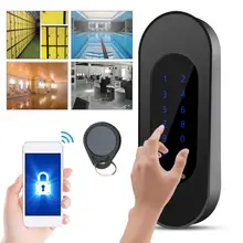 Digital Electronic Password Smart Lock APP Password Card Touch Lock for Cabinet digital electronic smart lever locks handle password passage entry satin chrome password lock
