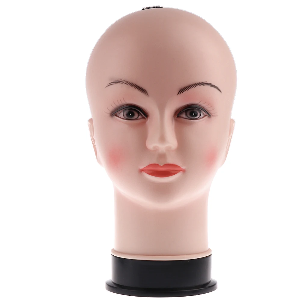 Skin Color Pretty Makeup Female Mannequin Head Wig Hat Glasses Display Stand Skin Color Pretty Makeup Female Mannequin Head Wig Hat Glasses Display Stand