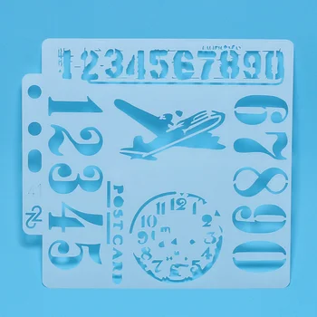 

New Postcard digital 0-9 Layering Stencils Sticker Painting for Scrapbooking/DIY Card Making/Paper Crafts/cake coffee Decoration