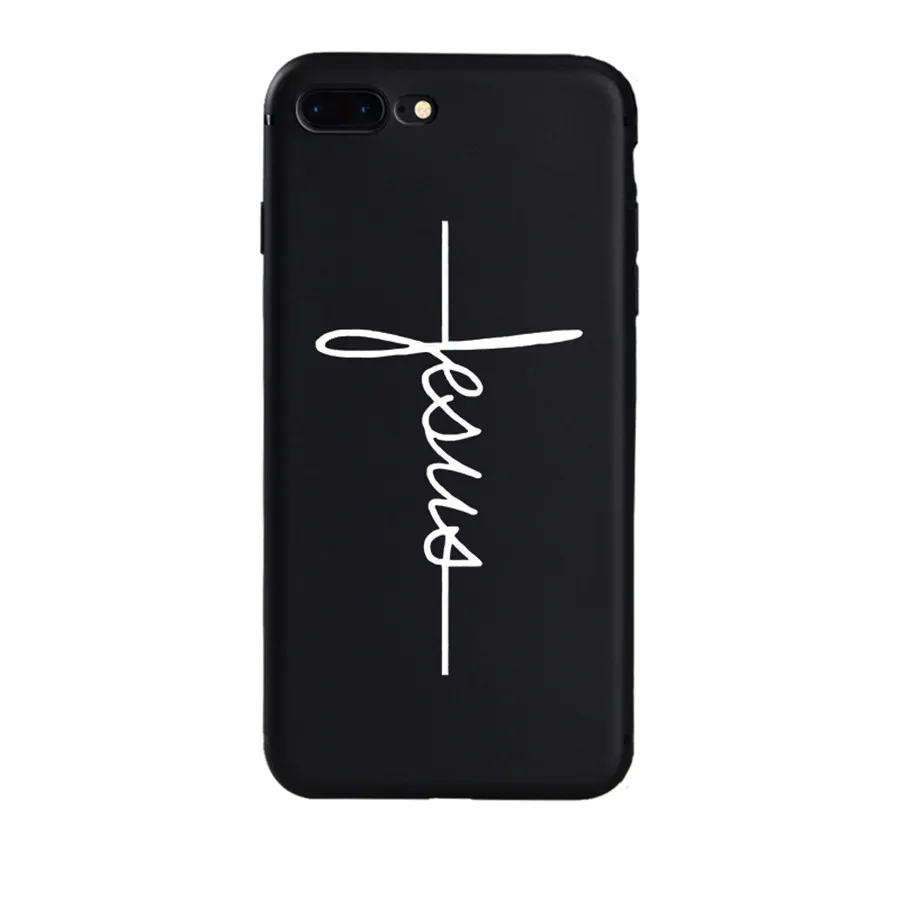 Faith христианская религиозная Подвеска "Иисус" чехол для телефона для iPhone 11 pro XR 7 Plus XS силиконовый чехол для мобильного телефона чехол для iPhone 6S 8 плюс XS Max чехол - Цвет: HSR-23476