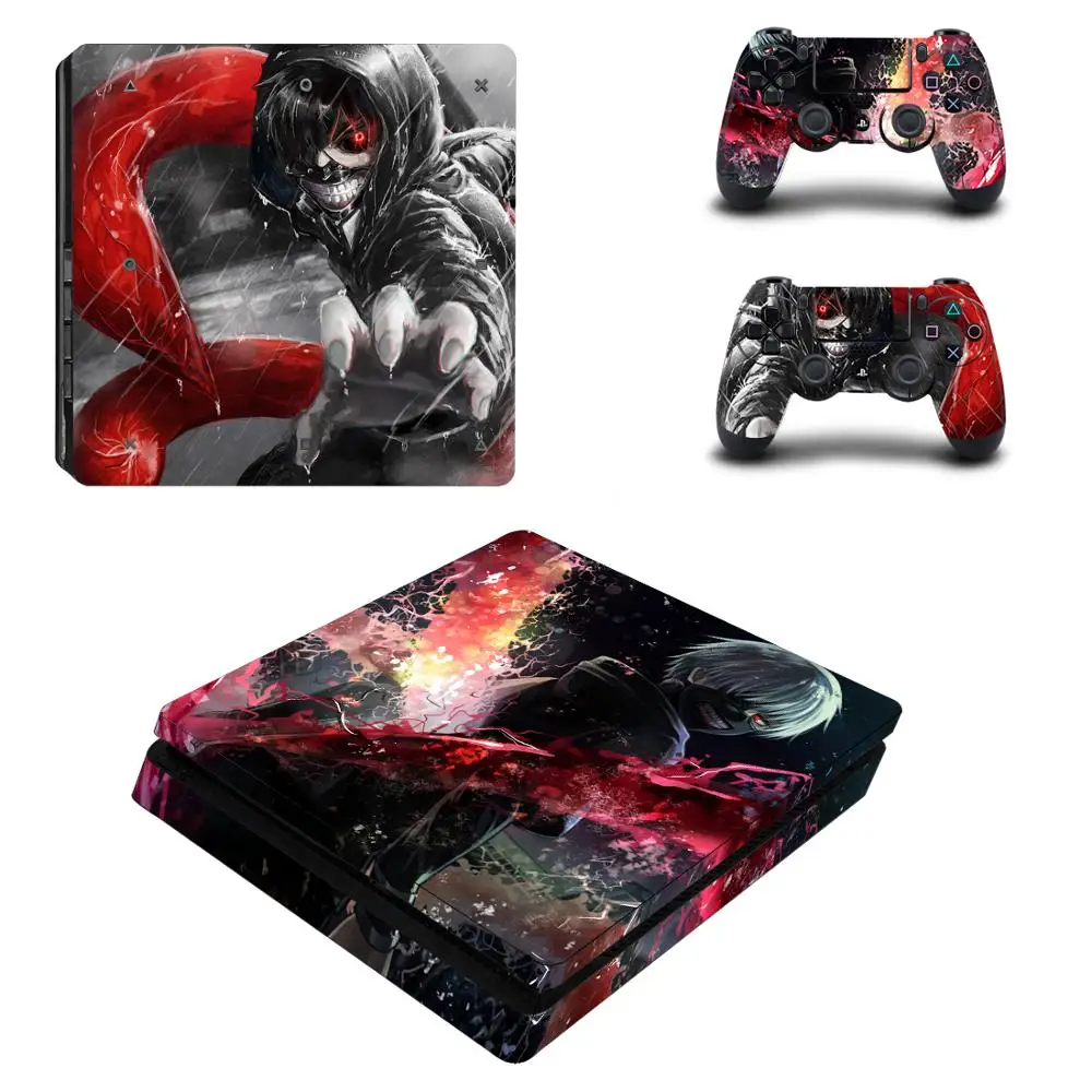 Одежда с надписью «Tokyo Ghoul полное покрытие лицевые панели PS4 тонкая кожа Виниловая наклейка, стикер для Playstation 4 консоли и контроллер PS4 тонкая кожа Стикеры