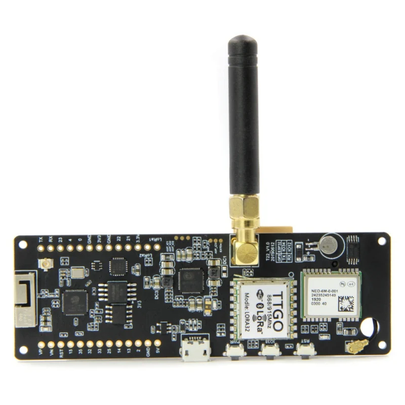 

TTGO T-beam V1.0 ESP32 433Mhz WiFi Wireless Module Bluetooth GPS NEO-6M SMA LORA 32 18650 Battery Holder
