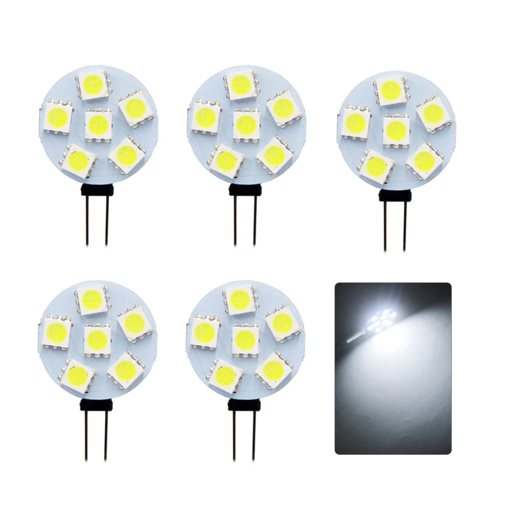 Tomshine 5 шт. G4 базовые лампы 6light излучающие диоды SMD 5730 180LM энергосберегающая