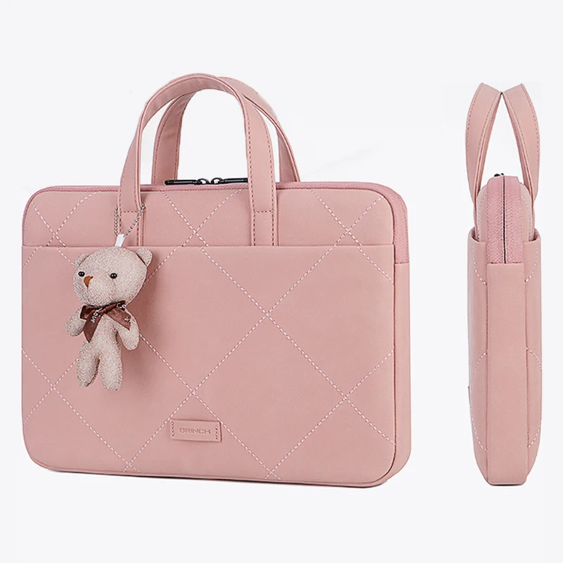 

Fashion PU Waterproof laptop bag women Laptop briefcase Case Bag for Notebook Handbag shoulder bag 12 13.3" 14 15.4" 15.6 inch