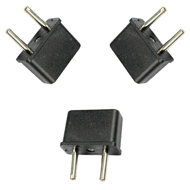 

American to European Outlet Plug Adapter - Set of 3
