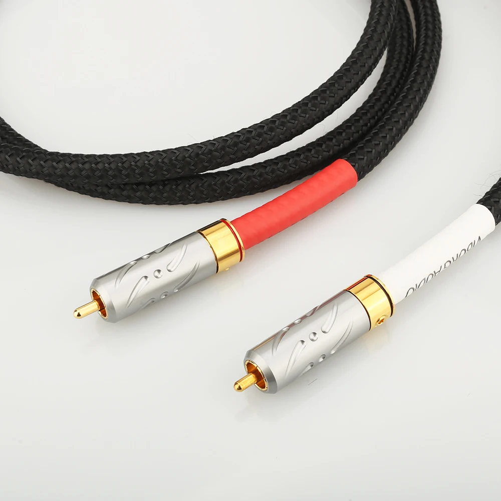 Пара из виборга 09G 801 4 жильный многожильный медный кабель 5N OFC RCA с позолоченным