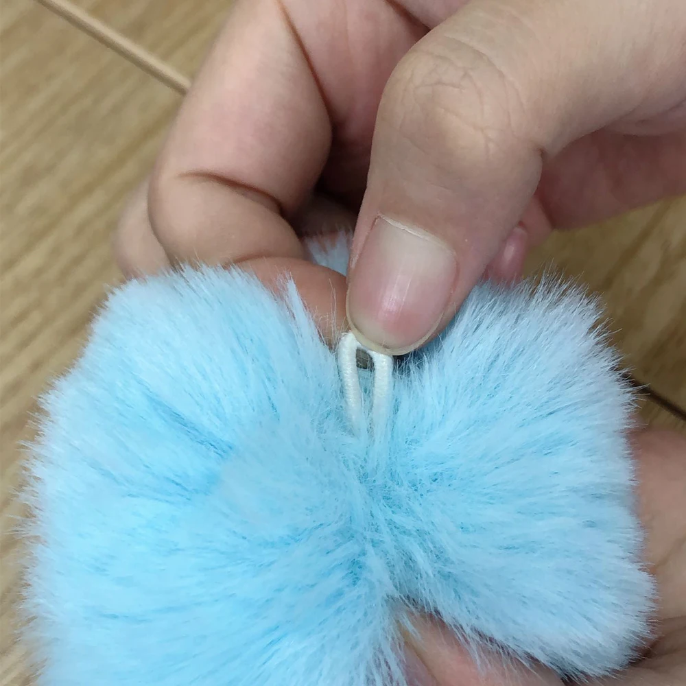 IBOWS 5 шт. помпон из меха кролика мяч многоцветные шар для DIY очаровательный брелок на сумку вязаная шапка аксессуары для волос украшения ремесла