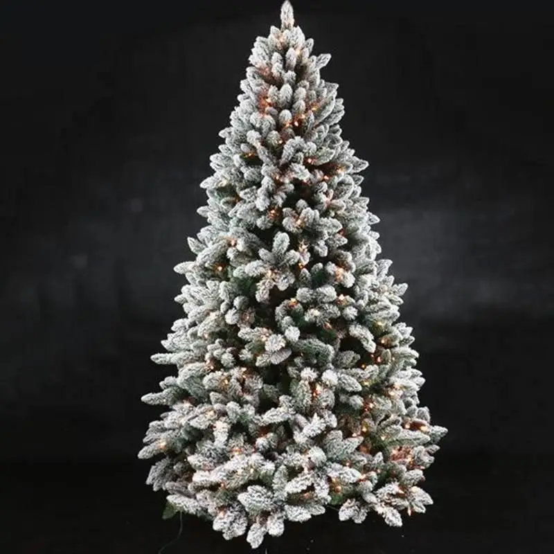 

New Year Decor Christmas Tree Snow-flocked Leaves Outdoor Indoor Pine Tree 7feet/8feet/9feet/10feet Easy To Assemble