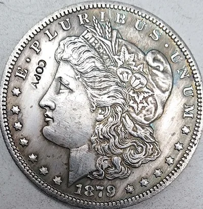 МОНЕТЫ Морган США 1878-1921 КОПИЯ монета Морган доллар - Цвет: 1879