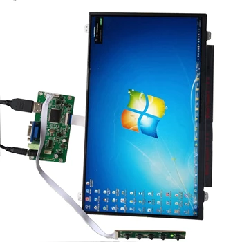 

for raspberry pi X360 17.3 inch IPS B173Han01.0 LCD LED screen Panel with kit EDP driver controller board VGA HDMI Audio LED