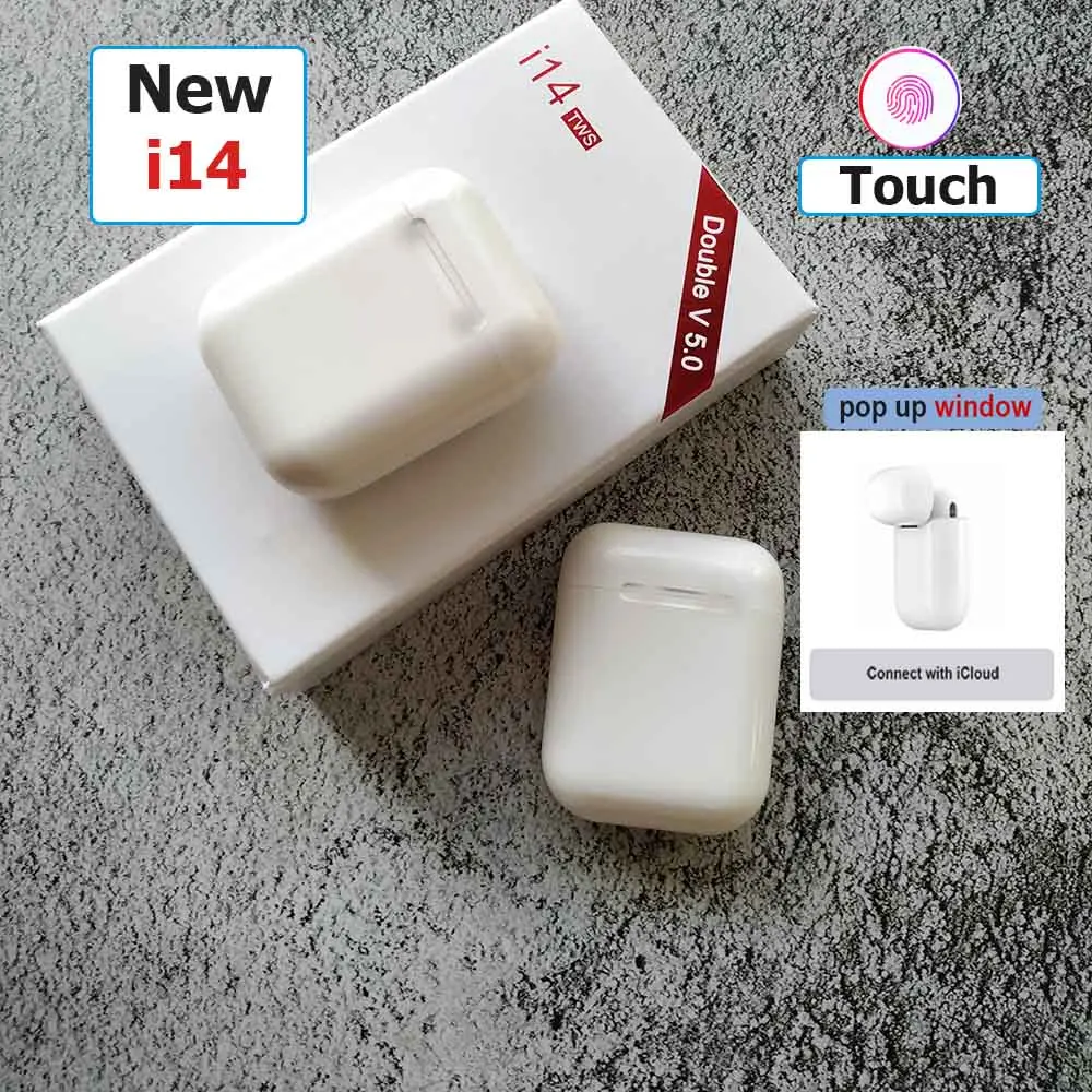 

i14 i7s TWS Wireless Bluetooth 5.0 Earphones 3D super bass Headphones pk i10 tws i20 tws i30 i60 TWS for all phone
