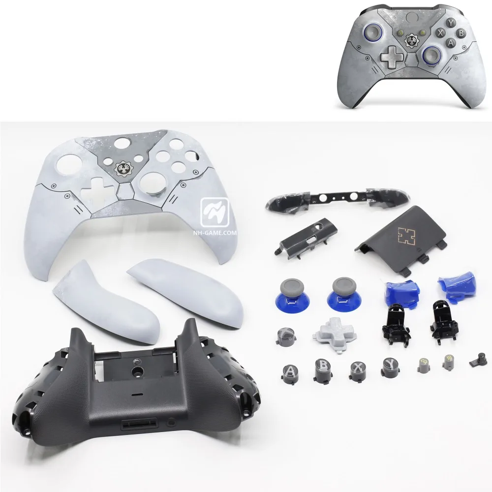 Чехол для геймпада с полным корпусом для Xbox One S, тонкий чехол для контроллера, рамка с кнопками, комплект модов