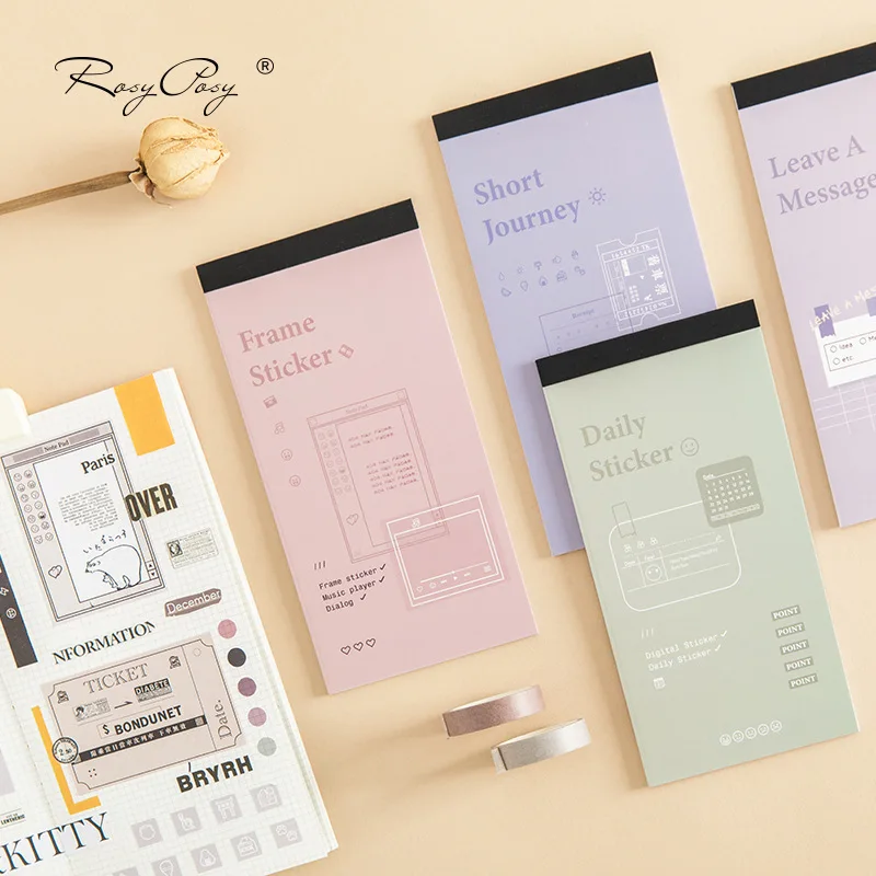 1 компл./1 лот Kawaii канцелярские наклейки s Sticky note наклейка для покадровой фиксации декоративная Мобильная Наклейка s Скрапбукинг DIY стикер для рукоделия s