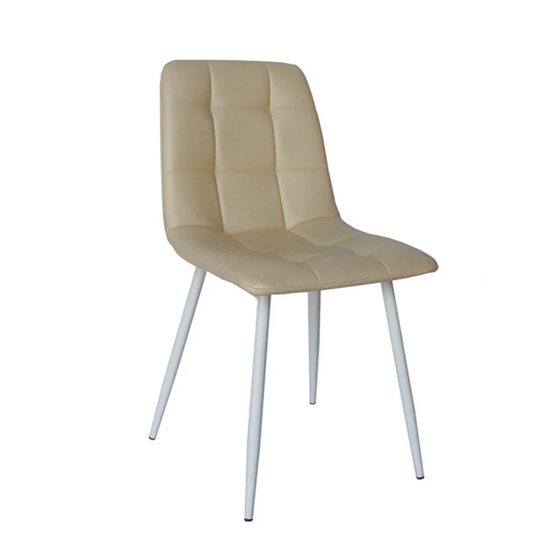 4 шт обеденный стул из искусственной кожи, кухонный стул и металлический стул, высокое качество, для России - Цвет: Milan K01 Pu W