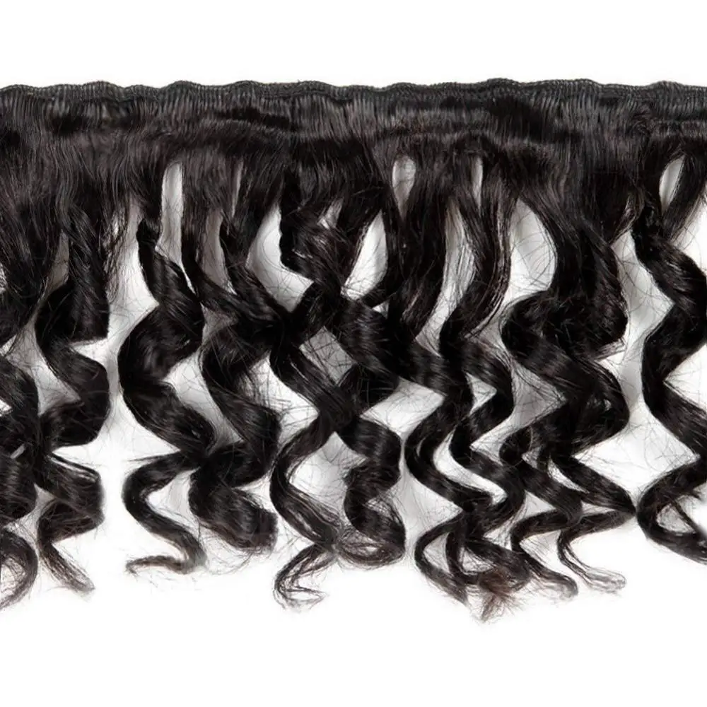  Peruvian Romance Curl Human Hair Bundles With Closure Remy Hair Extension Curly Hair Bundles With C