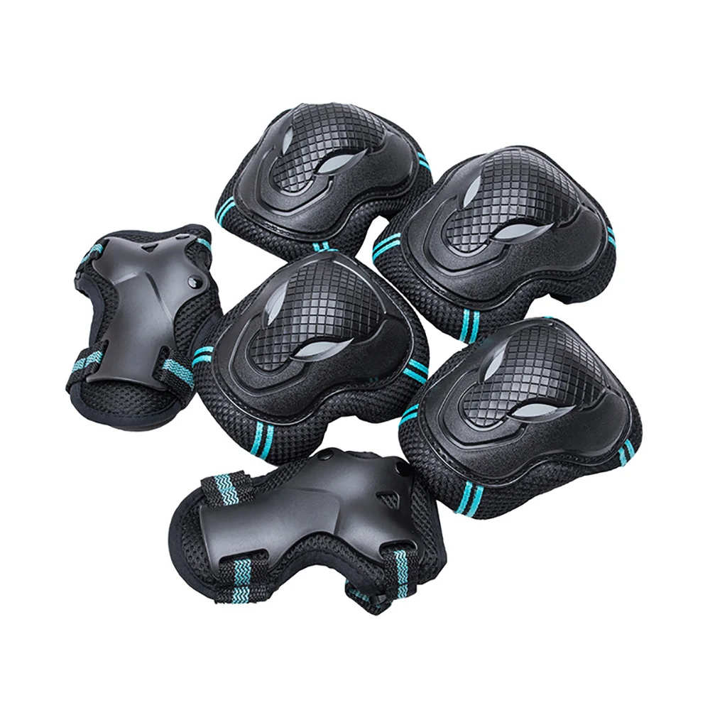 Outdoor 6Pcs/Set Sport Skating Protective Gear Set Elbow Pads Skateboard Ice Skate Roller Knee Protector For Adult Kids Gift