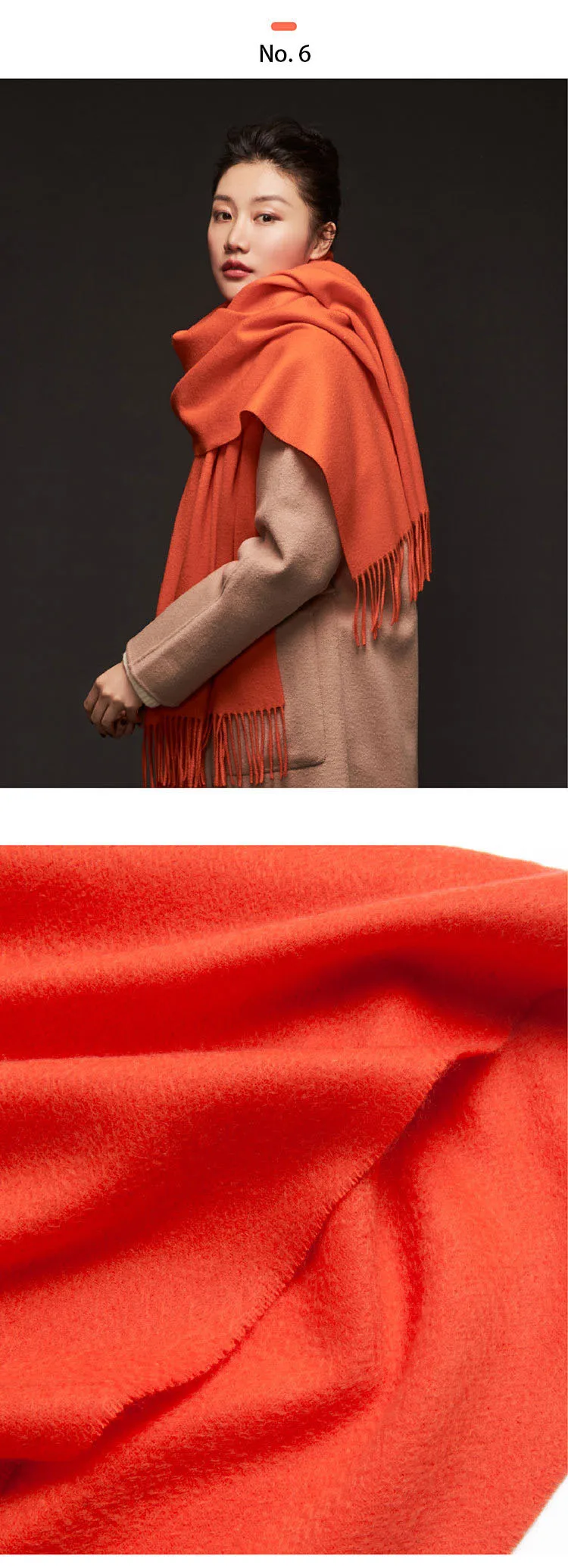 Top Grade Cashmere Scarf Women for Ladies Men's Scarves Solid Long Scarves with Tassel Shawl Wraps Poncho Stole 70*200cm