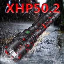 Cree xhp50.2 светодиодный фонарик зарядка через usb стрейч ударопрочный мощный 18650 или 26650 перезаряжаемый фонарь Z901103