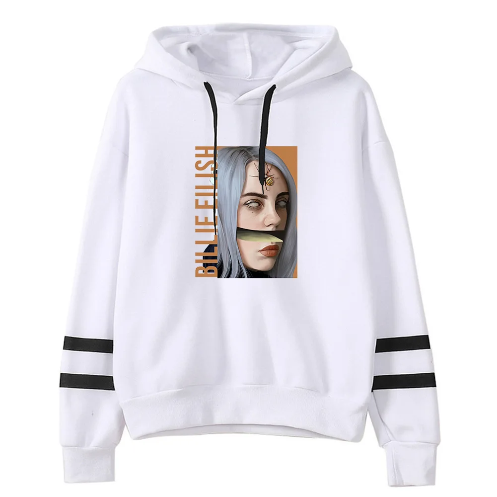Billie Eilish толстовки женские/мужские Harajuku толстовки с капюшоном и длинным рукавом Лидер продаж Повседневная Уличная одежда хипстер крутой пуловер Топы