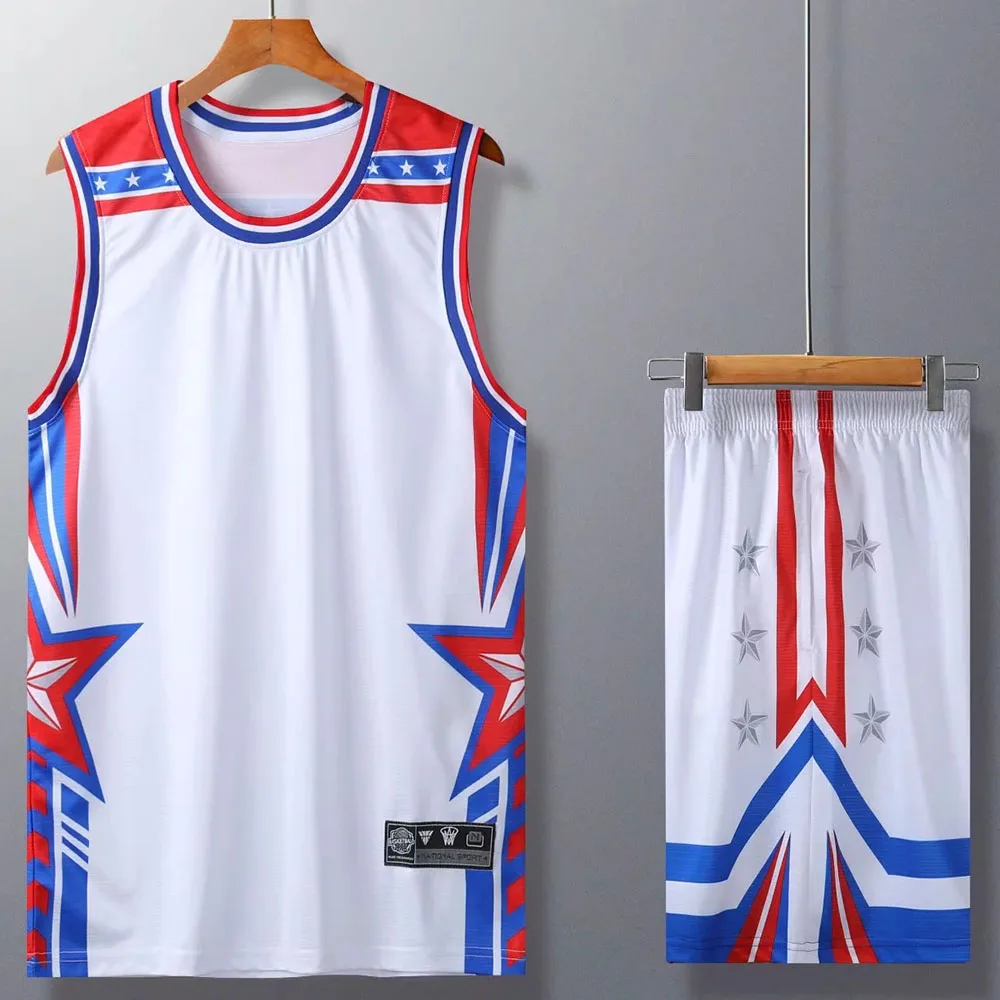 Quick Dry Breathable Basketball Jerseys Shirt and Athletic Shorts Set for Boys Youth Men Women basketball jerseys