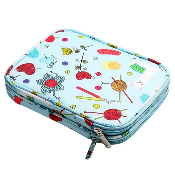 

Empty Knitting Needles Case Travel Storage Organizer Storage Bag for Circular Knitting Needles and Accessories Kit Bag
