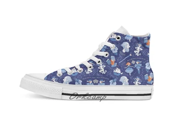 

Shakespearean pattern the Tempest Custom Casual High Top lace-up Canvas shoes sneakers Drop shipping