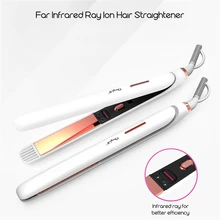 Профессиональный 2 в 1 инфракрасный плоский утюжок для выпрямления волос, выпрямитель для волос, инструменты для укладки, щипцы для завивки волос