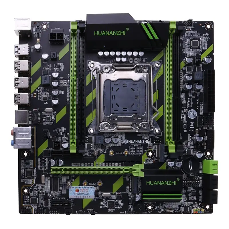 

Huananzhi X79 Motherboard X79 LGA2011 SATA3 USB3.0 Dual PCI-E 16X NVME M.2 SSD Support REG ECC Xeon E5 CPU B95D