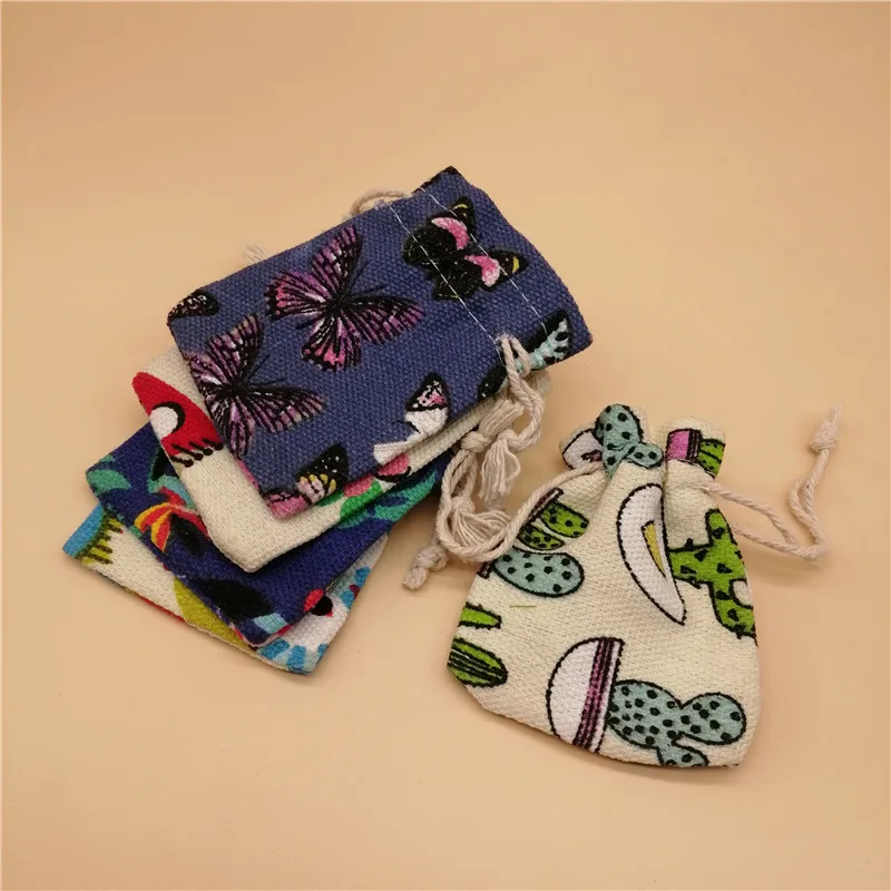 

50 шт. хлопковый упаковочный пакет на шнурке Подарочный пакет сумки-шопперы для женщин для хранения серег кольцо ювелирных изделий дисплей мешочек маленькие тканевые сумочки