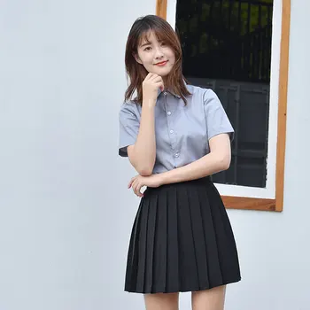 

Uniform Shirt Suit Junior High School Students Wear Class Clothes College Style Uniform Female Loose Graduation Clothes