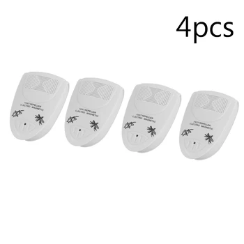 

4pcs Electronic Ultrasonic Mosquito Repeller Killer Reject Pest Repeller Spider Insects Mice Rat Mouse Rodent Control UK Plug