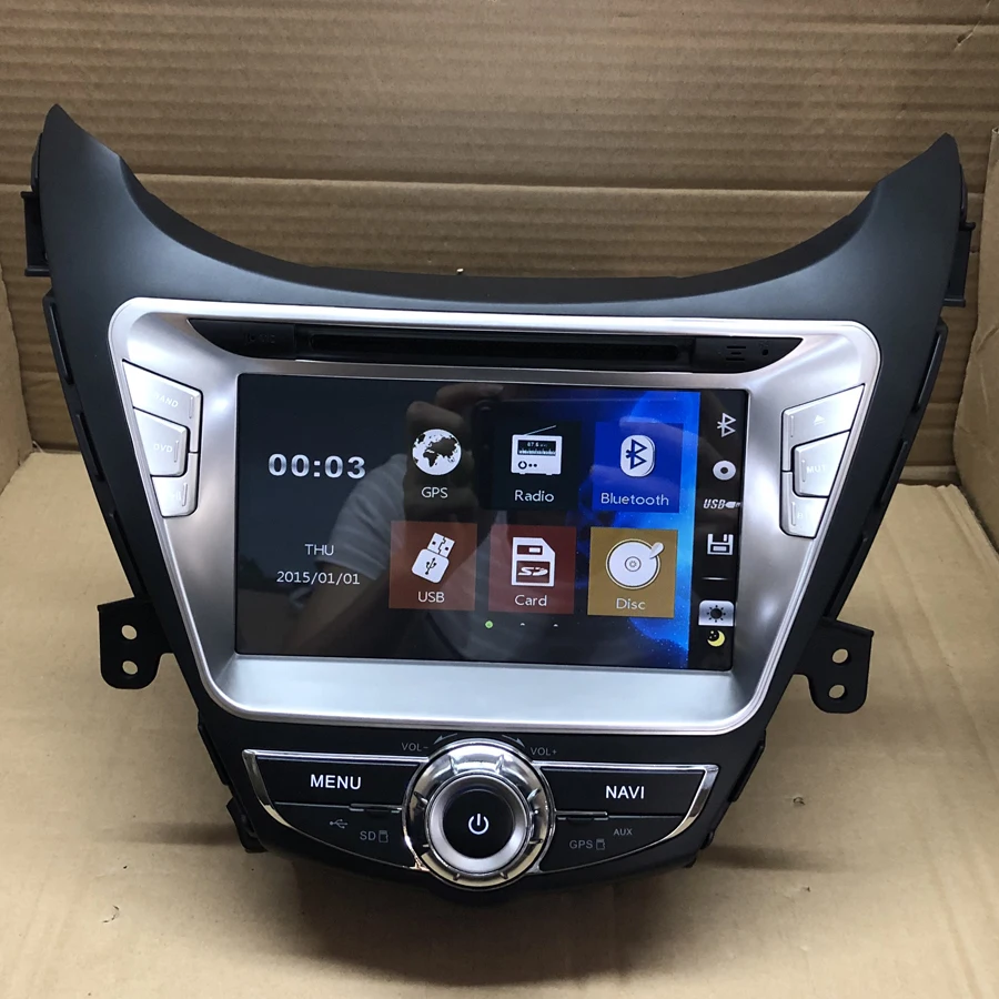 BYNCG 2DIN 8INCH Car DVD Multimedia Player GPS Navigation For hyundai elantra 2012-2013 Radio Stereo Head Unit SD USB GPS BT
