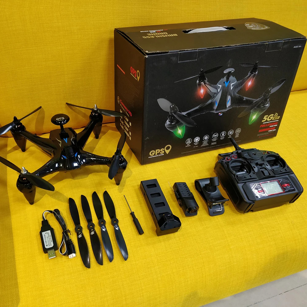 GW198 профессиональная ESC камера Дрон 1080P gps 5G wifi HD FPV Дрон на ру воздушный Квадрокоптер вертолет селфи игрушки малыш