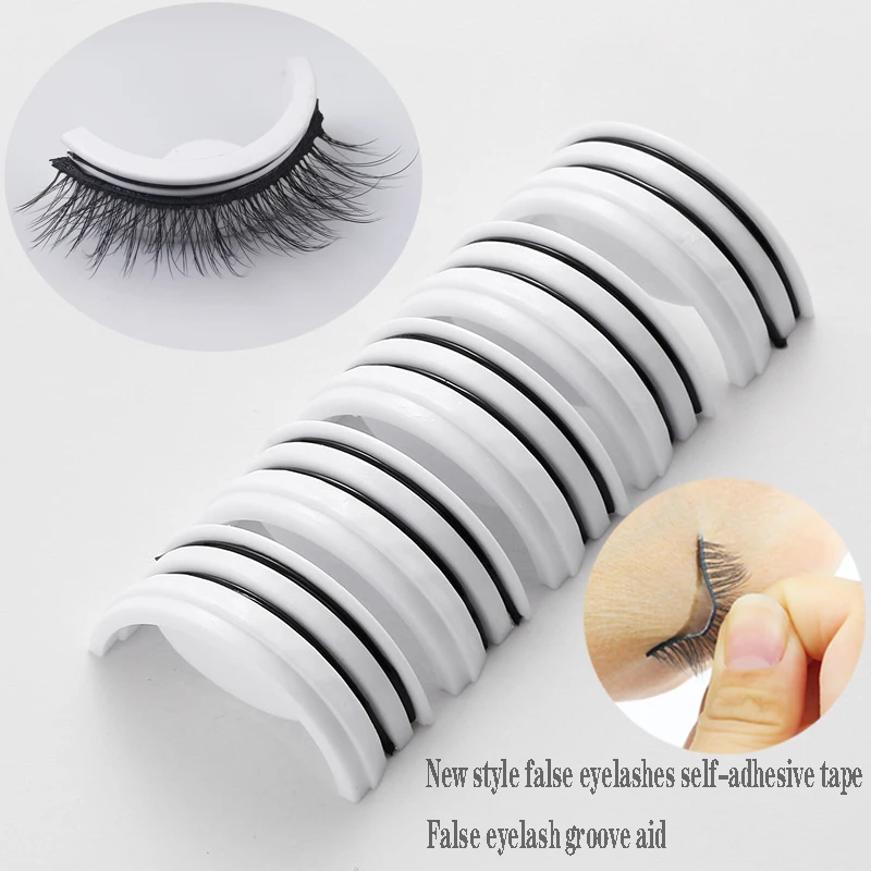 New Reusable Self Adhesive Glue Free Eyelash Glue Strip False Eyelashes Makeup Tools Hypoallergenic Lash Extension Supplies Eyelash Glue Aliexpress