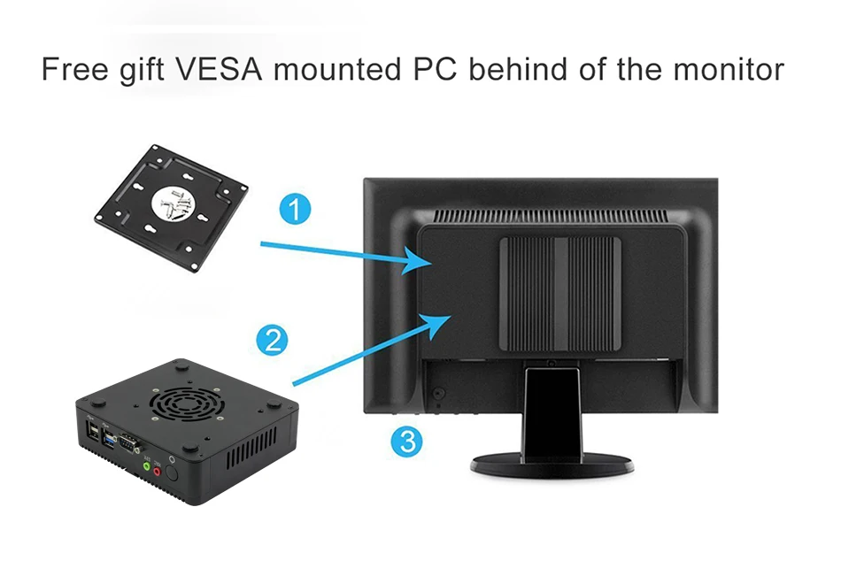 XCY безвентиляторный мини ПК Intel Celeron j1900 Win Windows 10 7 Linux тонкий клиент Minipc Pfsense Micro 2 Lan порт ТВ настольные компьютеры