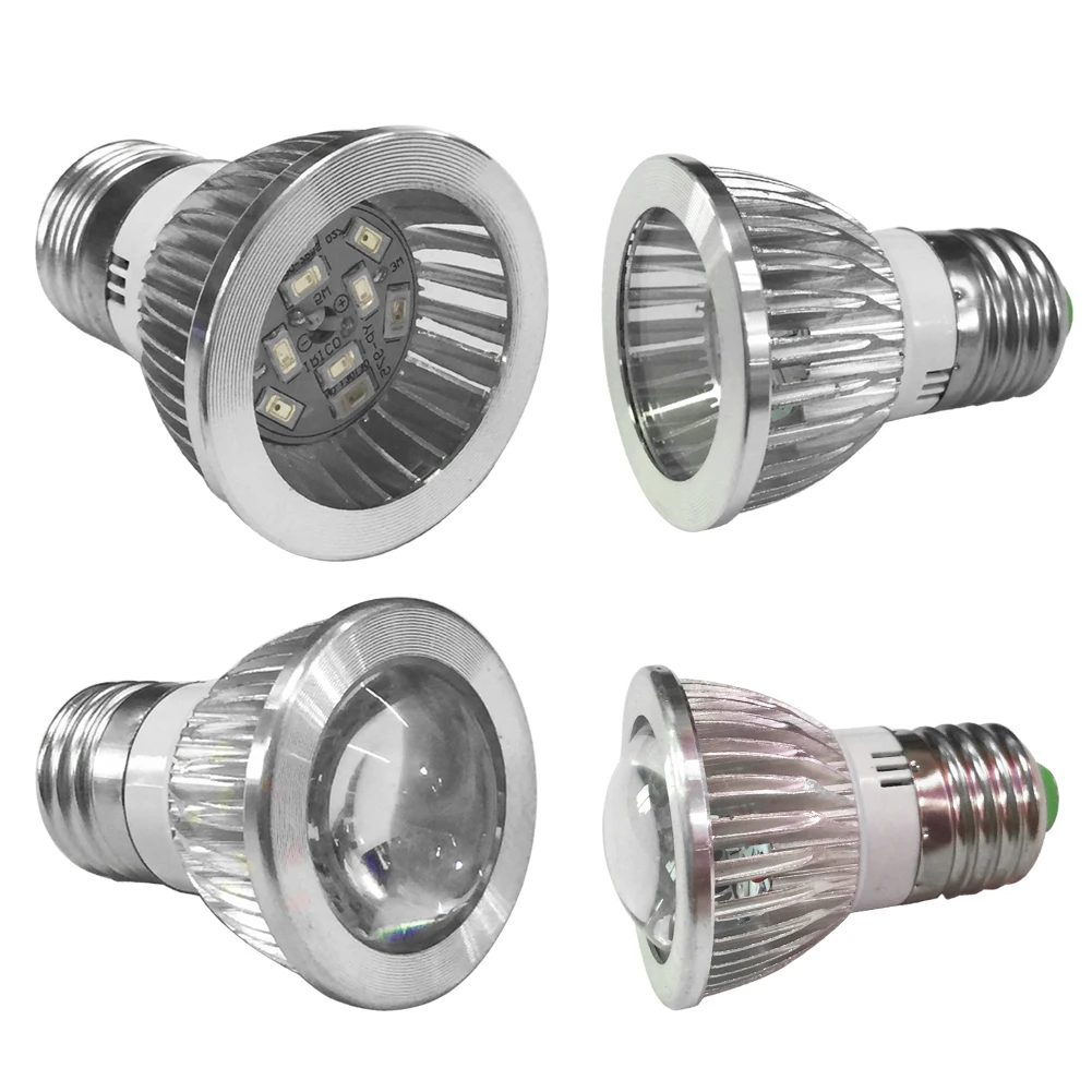 Светодиодный светильник для выращивания 5730SMD полный спектр E27 6 светодиодный 10
