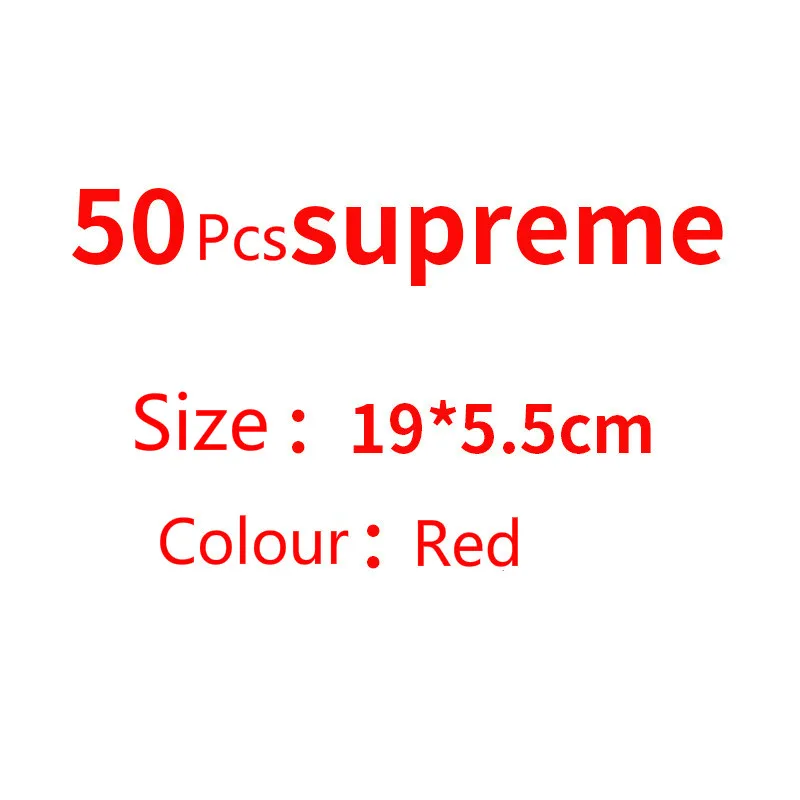 50 шт./лот, SUP, красные, черные, 19X5,5 см, трендовые наклейки, чехол на колесиках, записная книжка, граффити, персонализированные трендовые наклейки SPMG
