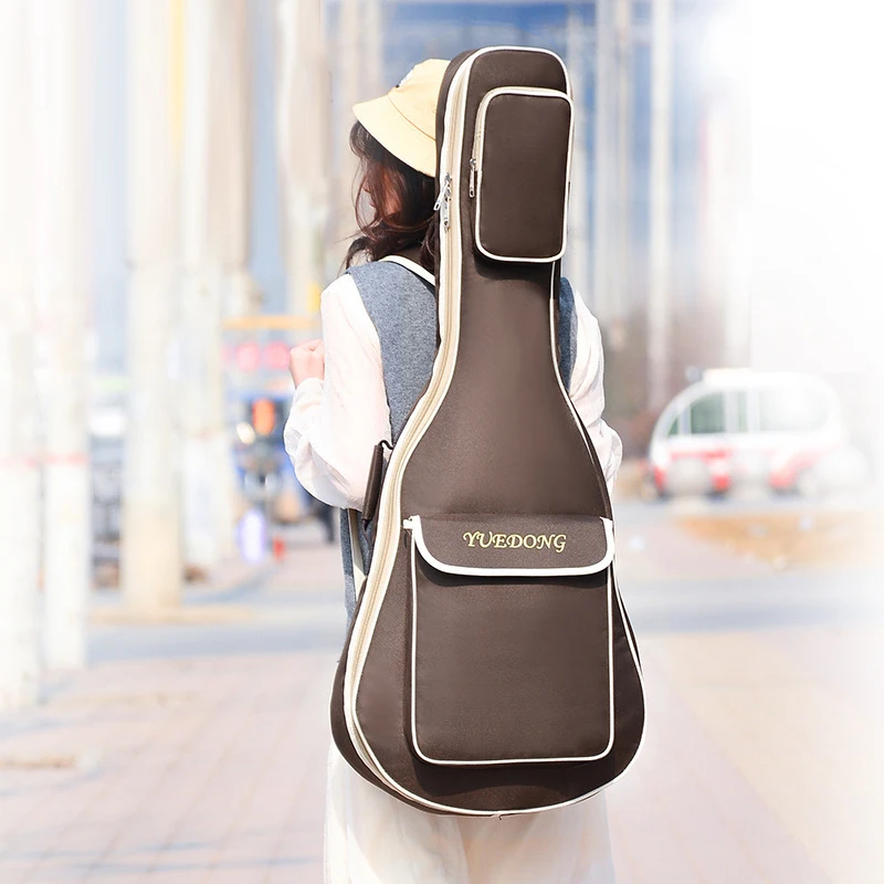 Oxford Fabric Guitar Case Gig Bag Double Straps Pad 7mm Cotton Thickening Soft Waterproof