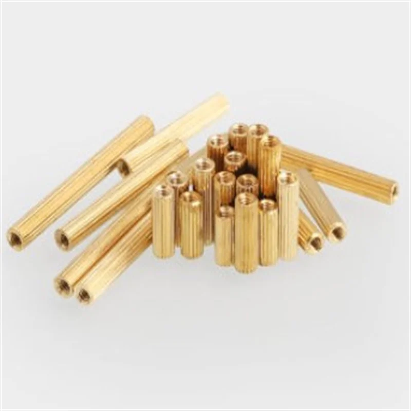 50 stücke M2 * L M2 messing runde standoff spacer länge 3mm bis 30mm