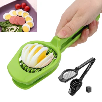 Stainless Steel Egg Slicer Egg Split Device Handheld Mushroom Kiwi Divider Tomato Cutter Multifunction Slicing Mould
