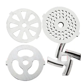 

4pcs stainless steel meat grinder plate net knife meat grinder parts for vitek Universal variety Enema