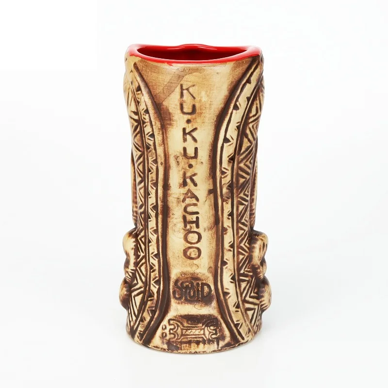 320 мл керамическая кружка Tiki креативная фарфоровая для пива и вина кружка|ceramic tiki