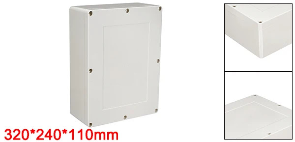 Uxcell 200x120x75 мм водонепроницаемый электронный ABS пластик DIY распределительный проект коробка корпус открытый/закрытый 160x45x55 мм - Цвет: 320x240x110mm
