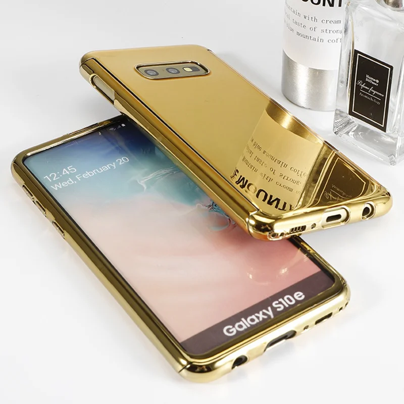 Чехол для Samsung Galaxy s10 s8 s9 plus note 8 9 s7 edge 360 полноразмерный зеркальный блестящий чехол