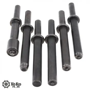

6pcs/set Pneumatic Tool Accessories Hard 45# Steel Solid Air Rivet Impact Head Support Pneumatic Tool for Drilling Removal