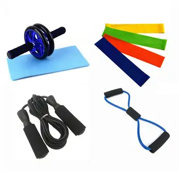 

Ab Roller Jump Rope No Noise Abdominal Wheel Ab Roller With Knee Mat For Arm Waist Leg Exercise For Home Gym Fitness Equipment